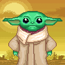 The Child en pixel art. Pixel Art project by Alberto Colín - 05.06.2020