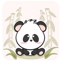panda kawaii. Un proyecto de Ilustración tradicional de erika - 07.05.2020