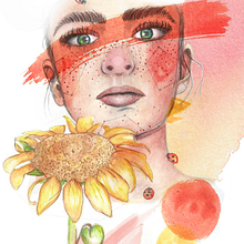 Veranos en el pueblo | Octavia . Un progetto di Disegno di ritratti di octavia - 07.05.2020