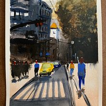 Mi Proyecto del curso: Paisajes urbanos en acuarela. Projekt z dziedziny Malowanie akwarelą użytkownika miguel alfaro - 07.05.2020