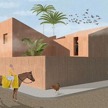 My project in Architectural Visualization Using Digital Collage course. Modelagem 3D, Ilustração arquitetônica, Arquitetura, 3D Design, e Desenho digital projeto de clara_dorfi - 30.05.2020
