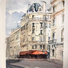 Mi Proyecto del curso: Dibujo arquitectónico con acuarela y tinta. Projekt z dziedziny Sztuka miejska użytkownika oceanografica - 08.05.2020