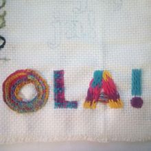 Mi Proyecto del curso: Letras bordadas: el hilo como herramienta gráfica. Een project van Borduurwerk van De Oliveira - 08.05.2020
