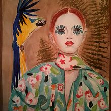 My project in Illustrated Portrait in Watercolor course. Een project van Traditionele illustratie, Schilderij,  Portrettekening, Portretfotografie, Sketchbook,  Schetsen y Aquarelschilderen van azzolad - 16.05.2020