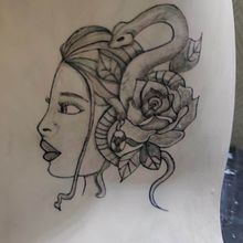 Meu projeto do curso: Tatuagem para principiantes. Tattoo Design, and Mobile Photograph project by cbeatrizp - 05.08.2020
