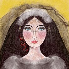 La novia. Projekt z dziedziny Trad, c i jna ilustracja użytkownika Vane Sanz - 09.05.2020