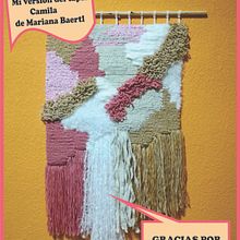 Mi versión del tapiz Camila de Mariana Baertl. Fiber Arts project by GABRIELA BALLARINO - 05.09.2020