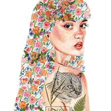 Mi Proyecto Retrato ilustrado en acuarela. Un progetto di Illustrazione botanica, Disegno digitale, Illustrazione digitale, Disegno, Illustrazione tradizionale, Disegno a matita e Pittura ad acquerello di Soledad Delgado - 09.05.2020