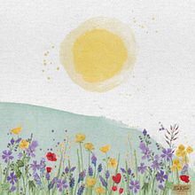 Campo de colores. Un proyecto de Bellas Artes, Dibujo digital, Ilustración tradicional, Ilustración botánica, Ilustración digital y Pintura a la acuarela de Eva Ricart Tapia - 09.05.2020