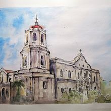 My project in Architectural Sketching with Watercolor and Ink course. Watercolor Painting project by cheryl_leanne24 - 05.09.2020