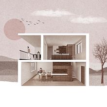 Meu projecto do curso: Representação gráfica de projectos arquitectónicos. Projekt z dziedziny 3D,  Architektura, Trad, c i jna ilustracja użytkownika Cátia Dias - 09.05.2020