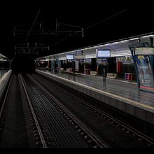 Estacion de Metro "Herrera Oria, Madrid" en 3D Low Poly. Un progetto di Progettazione 3D, Architettura, Architettura d'interni, Cinema, video e TV, Sviluppo di videogiochi, Design, Interior design, Progettazione di videogiochi, Scenografia, Fotografia, Modellazione 3D, Postproduzione fotografica, Pubblicità, Produzione audiovisiva, VFX e Videogiochi di Daniel Martinez Rivera - 09.07.2019