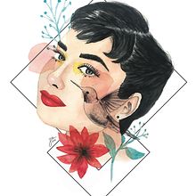 Meu projeto do curso: Retrato ilustrado em aquarela. Desenho artístico, Design de personagens, Design, Design digital, Pattern Design, e Pintura em aquarela projeto de Jessica Souza - 02.06.2020