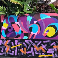 Letters, Bali 2020. Street Art project by Clarafosca · - 02.10.2020