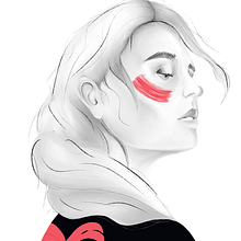 Digital drawing based on a drawing by @Naranjalidad. Een project van Digitale tekening van Sandrine Cina - 10.05.2020