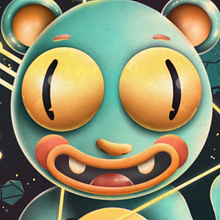 Oso Espacial. Un progetto di Illustrazione digitale di Raquel Romero Beidenagl - 01.05.2020