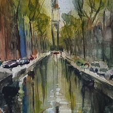 My project in Urban Landscapes in Watercolor course. Architecture, and Artistic Drawing project by yosilubalsky - 05.10.2020