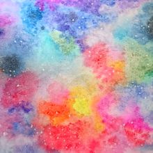 New project - Galaxy. Artistic Drawing, and Watercolor Painting project by lucieishima - 05.10.2020