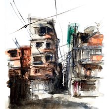 Paisaje urbano. Un projet de Architecture, Dessin, Pa, sagisme , et Aquarelle de Pedro Llamedo - 11.05.2020
