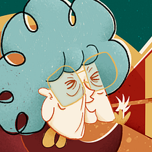 Ilustración "Hablar protege" . Un projet de Conception de personnages et Illustration traditionnelle de Ángela Alcalá Alcalde - 19.11.2018