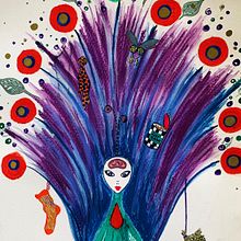 the Arrogant Peacock. Collage, Drawing, Traditional illustration, and Pencil Drawing project by elif demirbolat aksoy - 05.11.2020