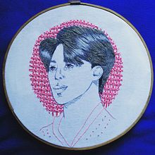 Park Jimin. Projekt z dziedziny  Haft użytkownika Fátima Dávila Ramírez - 12.05.2020