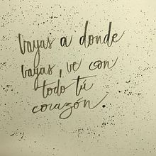 Mi Proyecto del curso: Caligrafía itálica con brush pen. Calligraph project by Clau Illesca - 05.12.2020