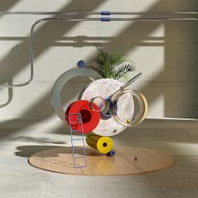 Mi Proyecto del curso: Composiciones abstractas con Cinema 4D. Un proyecto de 3D, Creatividad, Diseño 3D y Diseño de producto de Adrian Domenech - 12.05.2020