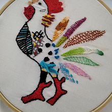 Mi Proyecto del curso: Técnicas de bordado: ilustrando con hilo y aguja. Embroider, and Textile Design project by carmenglomi - 05.12.2020