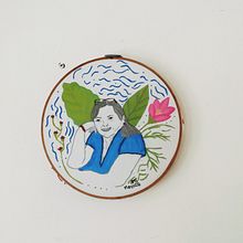 Mi Proyecto del curso: Creación de retratos bordados. Embroider, Pencil Drawing, Acr, and lic Painting project by Analecia Tijerina - 05.08.2020