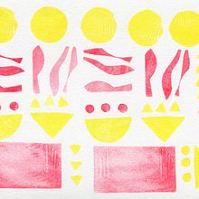 My project in Stamping Techniques for Children course. Graphic Design project by Valérie Yobé - 05.13.2020