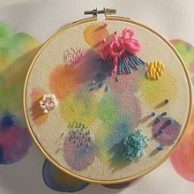 Mi Proyecto del curso: Técnicas básicas de bordado y acuarela. Embroider project by valentina_vm_03 - 05.13.2020