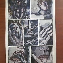 Single Watercolor Comic Page. Comic project by Donyae Coles - 05.13.2020