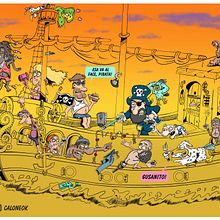 Pura Suerte - Ilustracion Digital - Humor Grafico. Un proyecto de Ilustración tradicional, Ilustración digital, Ilustración infantil, Dibujo y Dibujo digital de Calone - 12.05.2020
