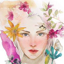 My project in Illustrated Portrait in Watercolor course. Watercolor Painting project by sheryl_jyh - 05.13.2020