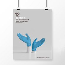 Día Internacional de la Enfermería. Creativit, Poster Design, and Graphic Design project by Gabriel Fernández - 05.12.2020