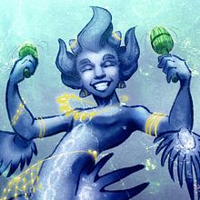 Celebration. Mermay 2020 prompt 1. Character Design, Traditional illustration, and Digital Illustration project by Alicia PG - 05.01.2020