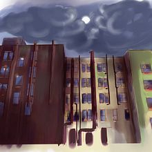 Backgrounds. Traditional illustration, Architectural Illustration, Digital Illustration, and Vector Illustration project by Aitor Moncho Tudanca - 05.13.2020