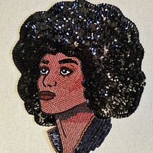 Angela Davis. Arts, Crafts, and Embroider project by Camila Rubio Erazo - 05.04.2020