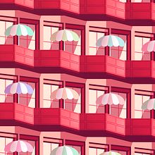 Verano 2020. Traditional illustration, Architectural Illustration, and Digital Illustration project by Alendro Estudio - 05.01.2020