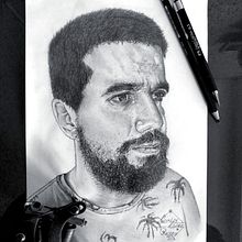 Mi Proyecto del curso: Retrato realista con lápiz de grafito. Un progetto di Disegno a matita e Disegno di ritratti di carlos lopez reyes - 15.05.2020