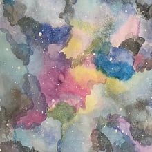 My project in Modern Watercolor Techniques course. Creativit project by Amanda Guzman - 05.25.2020