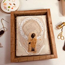 Mi Proyecto del curso: Técnicas de bordado experimental sobre papel. Arts, and Crafts project by Jessica Acosta R. - 05.13.2020