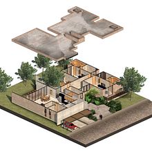 Proyecto Casa GD. Architecture, L, scape Architecture, Digital Illustration, Digital Architecture, Architectural Illustration, Design, and Traditional illustration project by Daniel Del Toro - 05.14.2020