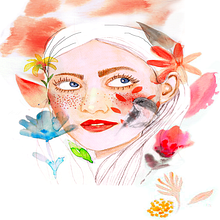 Mi Proyecto del curso: Retrato ilustrado en acuarela. Watercolor Painting project by julia - 05.14.2020