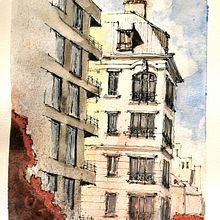My project in Architectural Sketching with Watercolor and Ink course. Architectural Illustration project by Charl Marais - 05.14.2020