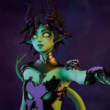 Young demon. 3D, e Modelagem 3D projeto de Meritxell Aznar Carmona - 18.04.2018