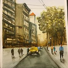 Mis Proyectos del curso: Paisajes urbanos en acuarela .  proyek oleh ferchitaordo - 05.16.2020