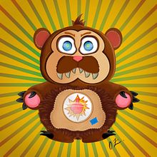 Evil Bear  . % Orlando Zamorano tarafından hazırlanan Geleneksel illüstras, Ve on projesi - 05.16.2020