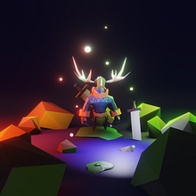 My project in Low Poly Character Modeling for Video Games course. 3D, 3D Character Design, and 3D Modeling project by manuel_sainsily - 05.16.2020